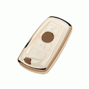 Чехол для автомобильного ключа BMW CAS4 4 кнопки белый