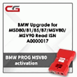 Обновление BMW Upgrade MSD80/81/85/87/MSV80/MSV90 A0000017 для программатора CGDI Prog BMW MSV80 Key Programmer