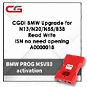 Обновление BMW Upgrade N13/N20/N55/B38 A0000018 для программатора CGDI Prog BMW MSV80 Key Programmer