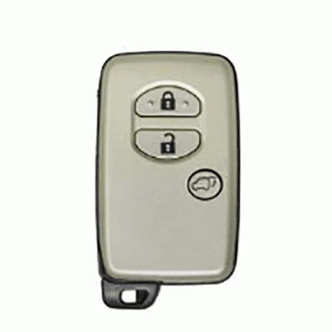 Корпус смарт-дистанционного ключа Toyota 2010 SUV с 3 кнопками серебристого цвета