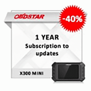 Годовая подписка обновлений X300 mini OBDStar со скидкой 40%