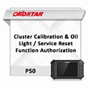 Активация Cluster Calibration & Oil Light/ Service Reset Function для программатора P50 OBDSTAR