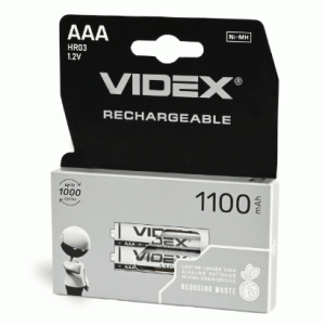Аккумуляторы Videx HR03/AAA 1100mAh double blister/2шт