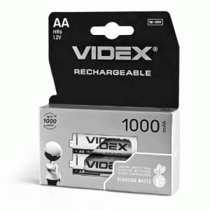 Аккумуляторы Videx HR6/AA 1000mAh double blister/2шт