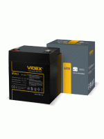 Аккумулятор свинцово-кислотный Videx 6FM4.5 12V/4.5Ah color box 1