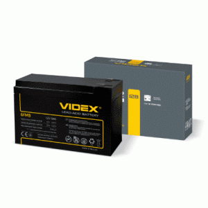 Акумулятор свинцево-кислотний Videx 6FM9 12V/9Ah color box 1