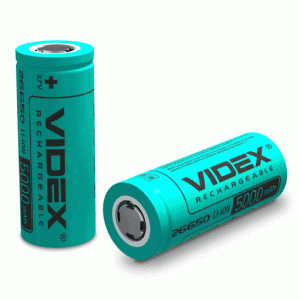Аккумулятор Videx Li-ion 26650 (без защиты) 5000mAh bulk/1шт
