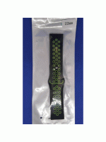 Ремінець унівверс 22mm ( чорний з синім)N Sport для Samsung/Amazfit/Huawei