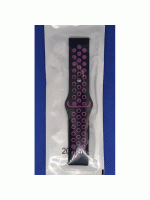 Ремінець унівверс 20mm ( чорний з фіолетовим)N Sport для Samsung/Amazfit/Huawei