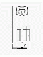 ELP2 D/короткий широкий/Желтый 2019 (DV278)