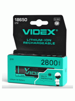 Аккумулятор з захистом VIDEX 18650 LI-ION 2800 mAh