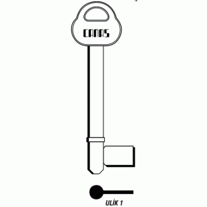 Заготовка ключа KALE ULIK1 CANAS биотуалеты и мебельные замки