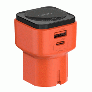 Сетевое Зарядное Устройство универсальное для разъемов со всего мира LDNIO Q2420 GAN 45W+Type-C to Type-C