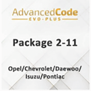 Активация Package 2-11 - Opel/Chevrolet/Daewoo/Isuzu/Pontiac для EVO Plus