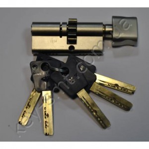 Цилиндр MUL-T-LOCK 7х7 (35х70)к/п шестерня,никель сатин 5 ключей