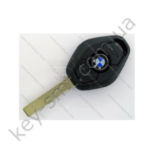 Ключ Bmw 3-series, 5-series, 7-series и другие, 433 Mhz, PCF7935, EWS System, 3 кнопки, лезвие HU92 /D