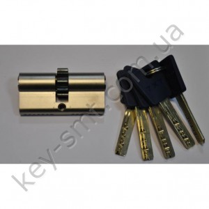 Цилиндр MUL-T-LOCK 7х7 (38х38)к/к шестерня,никель сатин 5 ключей