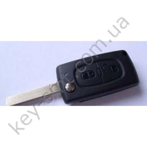 CITROEN Корпус выкидного ключа 2 кнопки (VA2)