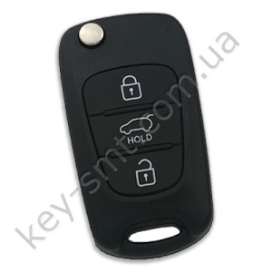 Корпус выкидного ключа Hyundai Vema 3 кнопки, лезвие TOY48 /D
