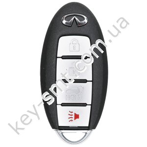 Корпус смарт ключа Infiniti Q70, QX60, FX50 и другие, 3+1 кнопки /D