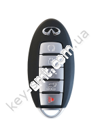Корпус смарт ключа Infiniti QX50, QX60, Q50 и другие, 4+1 кнопки /D