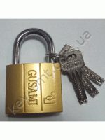 Замок навесной желтый (лаз) 38 мм (6 шт/240 шт)(16-05-001)