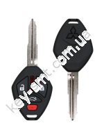 Ключ Mitsubishi Eclipse, Galant, 313,8 Mhz, OUCG8D-620M-A, ID46, 3+1 кнопки, лезвие MIT11R /D