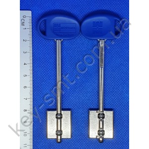 Mottura MY KEY (110mm) синий. Для замков MY KEY серий 52Y, 52YR, 54Y (оригинал с правым упором)