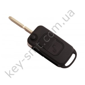 Корпус выкидного ключа Mercedes E-class и другие, 2 кнопки, лезвие HU39, с ИК портом /D