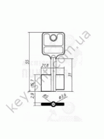 MAE11D 55mmх15,7mmх21,8mmх31mm_DV531 MAUER 55 mm