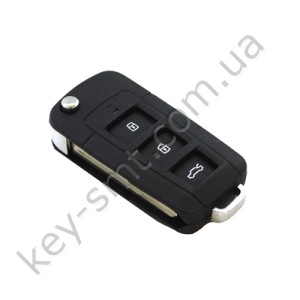 Корпус выкидного ключа Hyundai 3 кнопки, лезвие HYN14R, под переделку, без места под батарейку, тип 2 /D