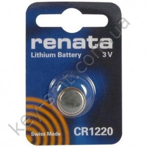 CR1220 Renata батарейка (Lithium 3V) (упаковка = 1шт)
