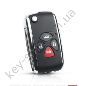 Корпус выкидного ключа Toyota Rav 4, Camry, Corolla, 3+1 кнопки, лезвие TOY43, под переделку, #2 /D