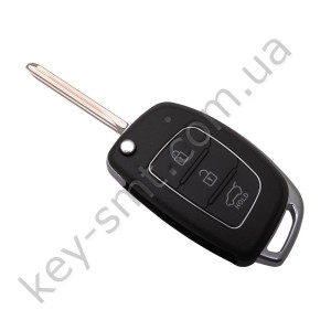 Корпус выкидного ключа Hyundai 3 кнопки, лезвие TOY48, новый стиль /D
