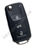 HU66R09/Silca-ключ с платой и чипом/VOLKSWAGEN-SEAT-SKODA ID48-A 434 Mhz 3 кнопки (Advanced Diagnostics)
