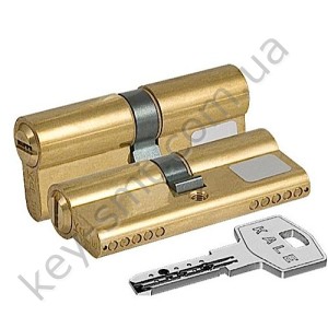 Цилиндр KALE 164 BN/100 (40x10x50) латунь к/к