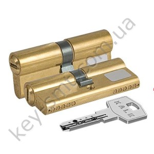Цилиндр KALE 164 BN/80 (30х10х40) mm латунь 5 кл.
