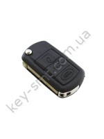 Корпус выкидного ключа Land Rover Sport Supercharged, Discovery, Freelander, 3 кнопки, лезвие HU101 /D