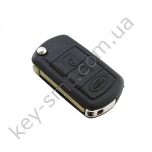 Корпус выкидного ключа Land Rover Sport Supercharged, Discovery, Freelander, 3 кнопки, лезвие HU101 /D