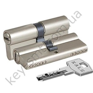 Цилиндр KALE 164 BNE/68 (26x10x32) никель к/к  (с перфокартой)