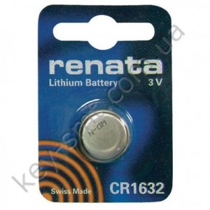 CR1632 Renata батарейка (Lithium 3V) (упаковка = 1шт)