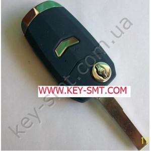 FIAT корпус выкидного ключа с 1кнопкой BLUE (23/13)