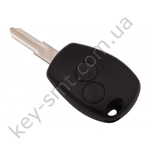 Корпус ключа Renault Kangoo, Twingo и другие, 2 кнопки, лезвие VAC102 /D