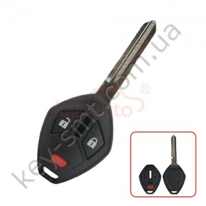 Корпус ключа Mitsubishi Raider и другие, 2+1 кнопки, лезвие CY24 /D