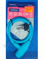 Замок велосипедный APECS PD-81-80CM- BLUE