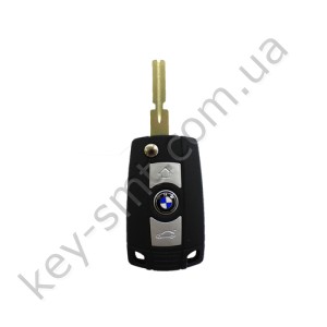 Корпус выкидного ключа BMW 3, 5, 7 Series и другие, 3 кнопки, лезвие HU58, под переделку /D
