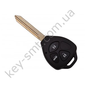 Корпус ключа Toyota Avensis, Corolla, Yaris и другие, 3 кнопки, лезвие TOY47, тип 2 /D