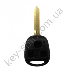 Корпус ключа Toyota Avensis, Corolla, Yaris и другие, 3 кнопки, лезвие TOY47, тип 1 /D