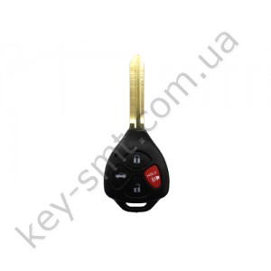 Корпус ключа Toyota Camry, Aurion и другие, 3+1 кнопки, лезвие TOY43 /D