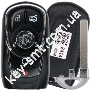 Корпус смарт ключа Buick Envision, Enclave, Regal и другие, 4+1 кнопки /D